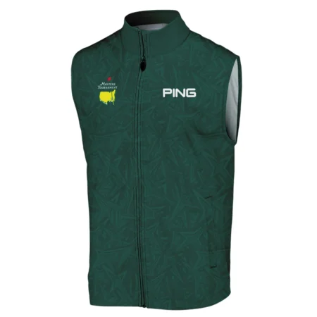 Stars Dark Green Abstract Sport Masters Tournament Ping Sleeveless Jacket Style Classic Sleeveless Jacket