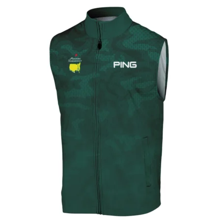 Masters Tournament Ping Camo Sport Green Abstract Sleeveless Jacket Style Classic Sleeveless Jacket