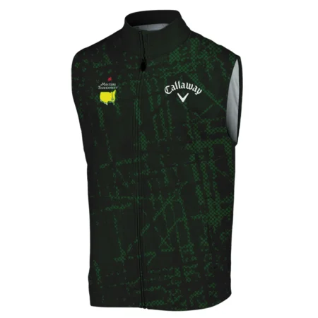 Masters Tournament Callaway Golf Pattern Halftone Green Sleeveless Jacket Style Classic Sleeveless Jacket