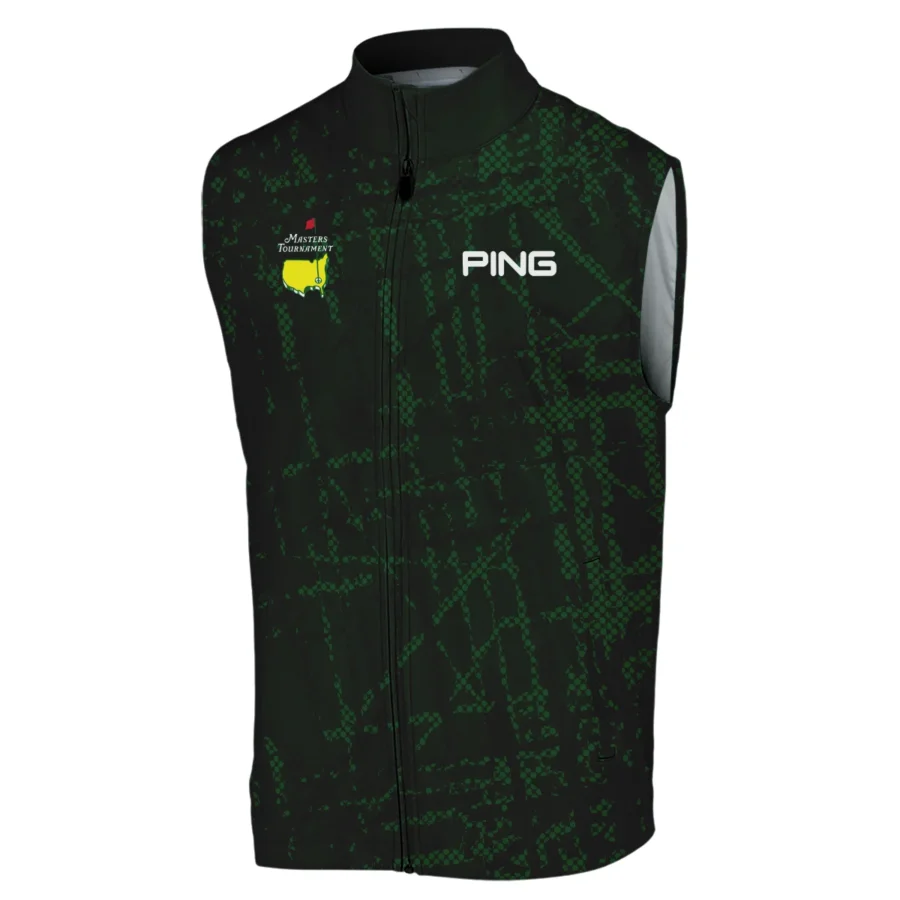 Masters Tournament Ping Golf Pattern Halftone Green Sleeveless Jacket Style Classic Sleeveless Jacket