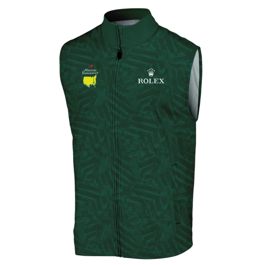 Rolex Masters Tournament Green Stratches Seamless Pattern Sleeveless Jacket Style Classic Sleeveless Jacket