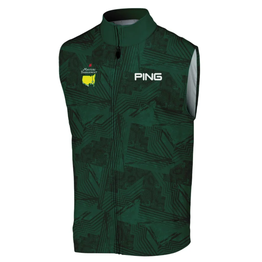 Masters Tournament Ping Sublimation Sports Dark Green Sleeveless Jacket Style Classic Sleeveless Jacket