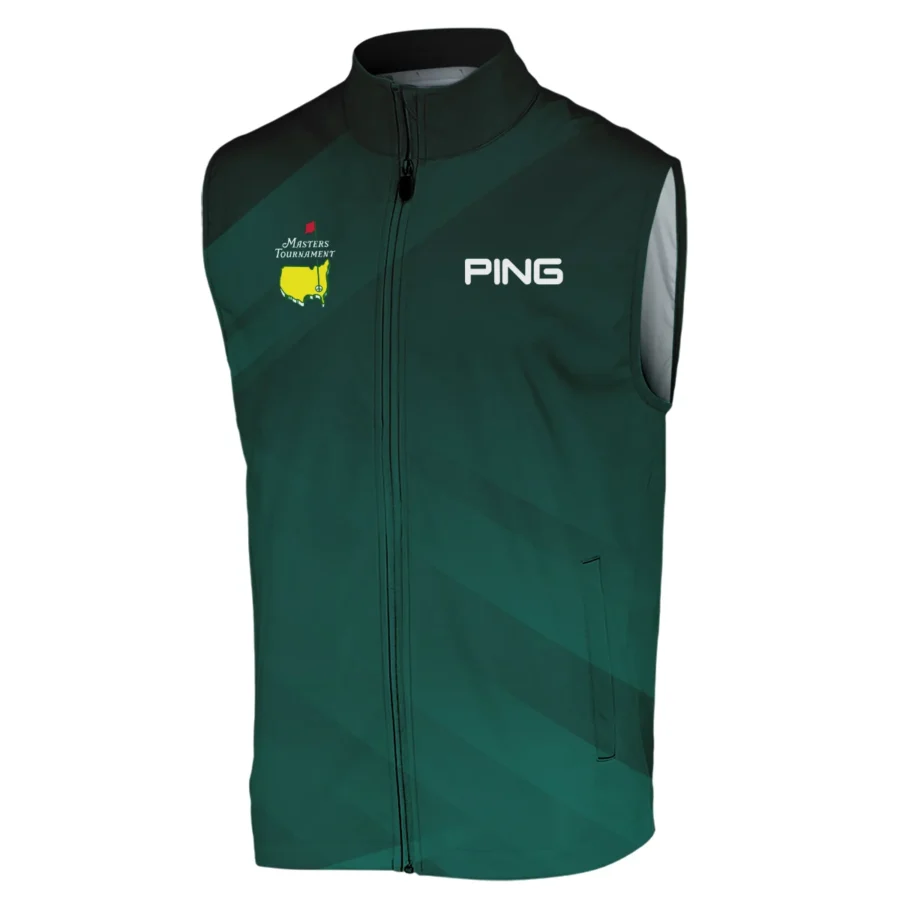 Masters Tournament Dark Green Gradient Golf Sport Ping Sleeveless Jacket Style Classic Sleeveless Jacket