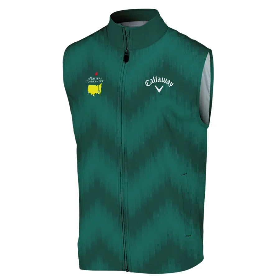 Golf Sport Green Gradient Stripes Pattern Callaway Masters Tournament Sleeveless Jacket Style Classic Sleeveless Jacket