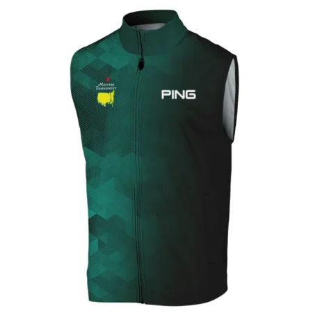 Ping Golf Sport Dark Green Gradient Abstract Background Masters Tournament Sleeveless Jacket Style Classic Sleeveless Jacket