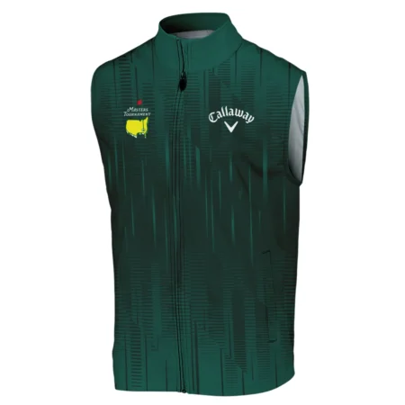 Masters Tournament Callaway Dark Green Gradient Stripes Pattern Sleeveless Jacket Style Classic Sleeveless Jacket