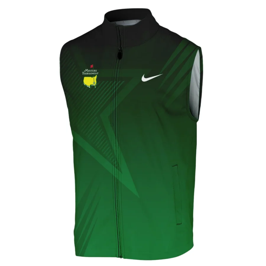 Nike Masters Tournament Polo Shirt Dark Green Gradient Star Pattern Golf Sports Sleeveless Jacket Style Classic Sleeveless Jacket