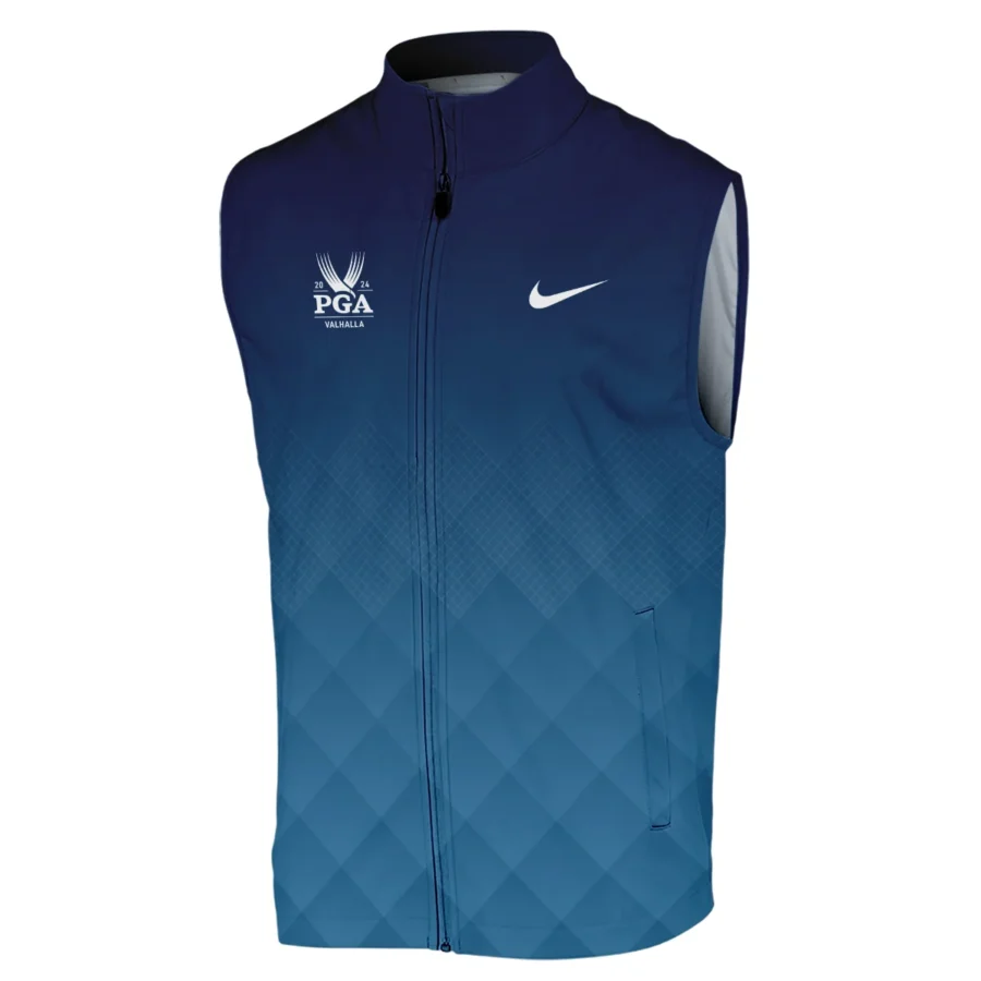 2024 PGA Championship Valhalla Nike Blue Gradient Abstract Stripes  Sleeveless Jacket Style Classic Sleeveless Jacket