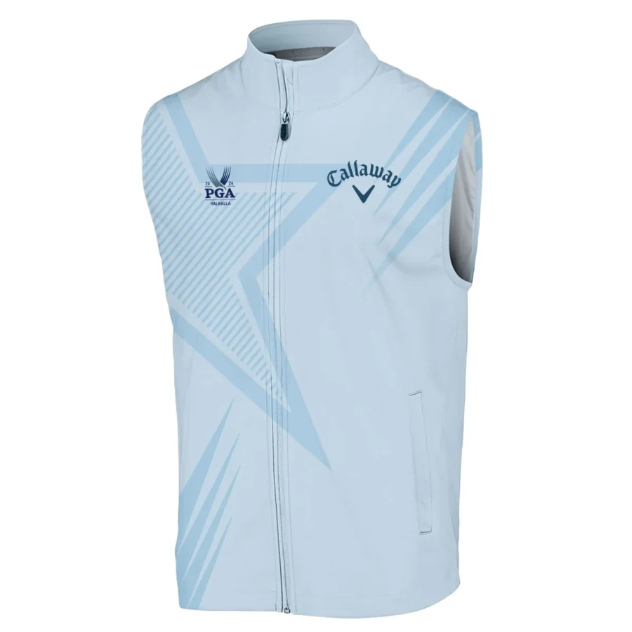 2024 PGA Championship Valhalla Golf Star Line Pattern Light Blue Callaway Sleeveless Jacket Style Classic Sleeveless Jacket