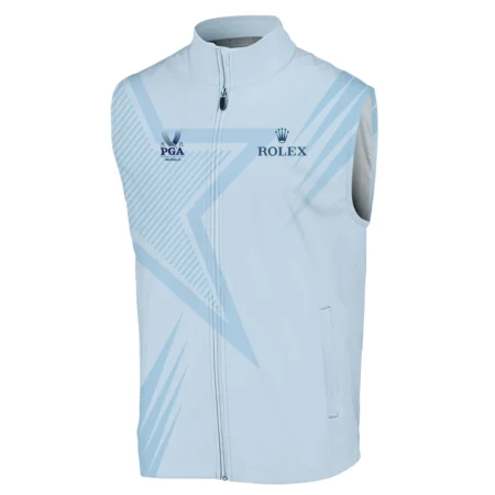 2024 PGA Championship Valhalla Golf Star Line Pattern Light Blue Rolex Sleeveless Jacket Style Classic Sleeveless Jacket