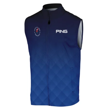 124th U.S. Open Pinehurst Ping Dark Blue Gradient Stripes Pattern Sleeveless Jacket Style Classic Sleeveless Jacket