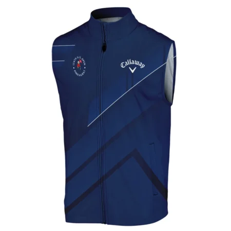 Callaway 124th U.S. Open Pinehurst Blue Gradient With White Straight Line Sleeveless Jacket Style Classic Sleeveless Jacket