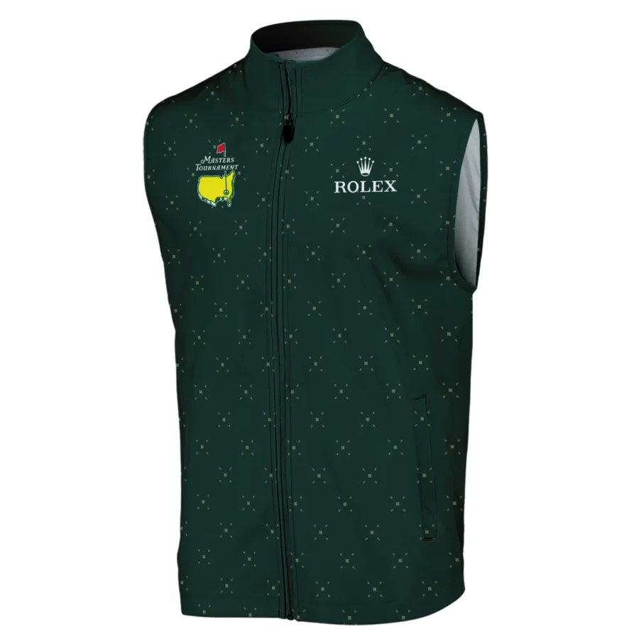 Diamond Shapes With Geometric Pattern Masters Tournament Rolex Sleeveless Jacket Style Classic Sleeveless Jacket