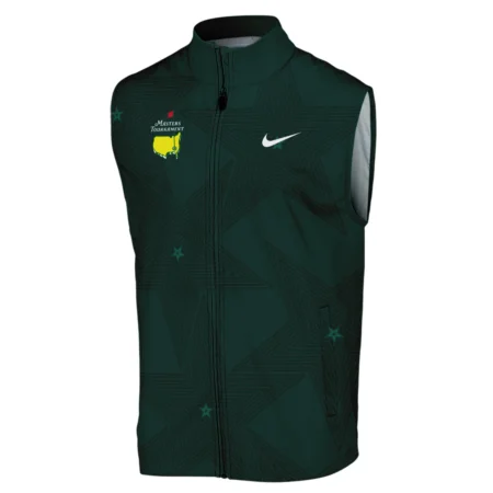 Golf Pattern Stars Dark Green Masters Tournament Nike Sleeveless Jacket Style Classic Sleeveless Jacket