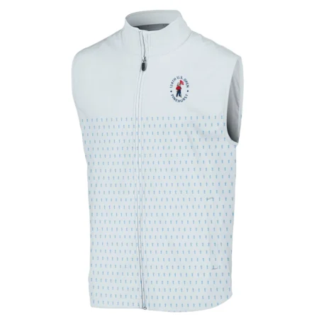 U.S Open Trophy Pattern Light Blue 124th U.S. Open Pinehurst Ping Sleeveless Jacket Style Classic Sleeveless Jacket