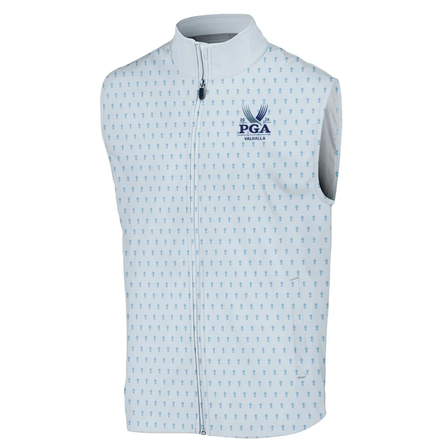 Golf Pattern Light Blue Cup 2024 PGA Championship Valhalla Ping Sleeveless Jacket Style Classic Sleeveless Jacket