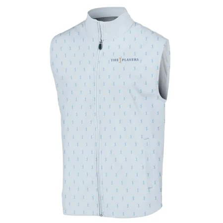 Golf Pattern Light Blue THE PLAYERS Championship Ping Sleeveless Jacket Style Classic Sleeveless Jacket