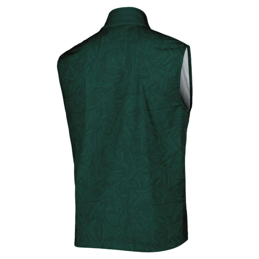 Stars Dark Green Abstract Sport Masters Tournament Callaway Sleeveless Jacket Style Classic Sleeveless Jacket