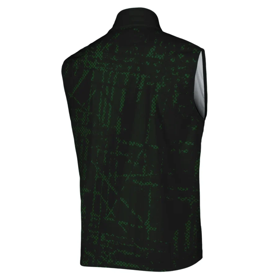 Masters Tournament Rolex Golf Pattern Halftone Green Sleeveless Jacket Style Classic Sleeveless Jacket