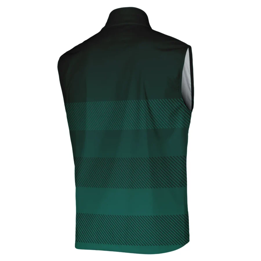 Callaway Masters Tournament Dark Green Gradient Stripes Pattern Golf Sport Sleeveless Jacket Style Classic Sleeveless Jacket