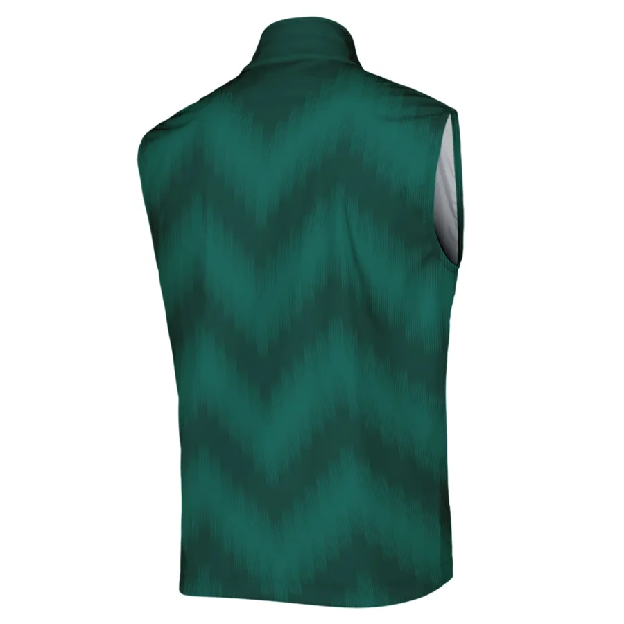 Golf Sport Green Gradient Stripes Pattern Adidas Masters Tournament Sleeveless Jacket Style Classic Sleeveless Jacket