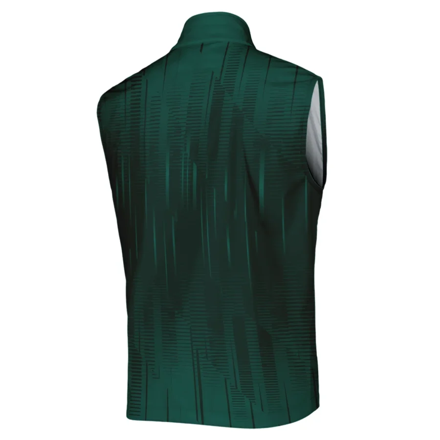 Masters Tournament Adidas Dark Green Gradient Stripes Pattern Sleeveless Jacket Style Classic Sleeveless Jacket