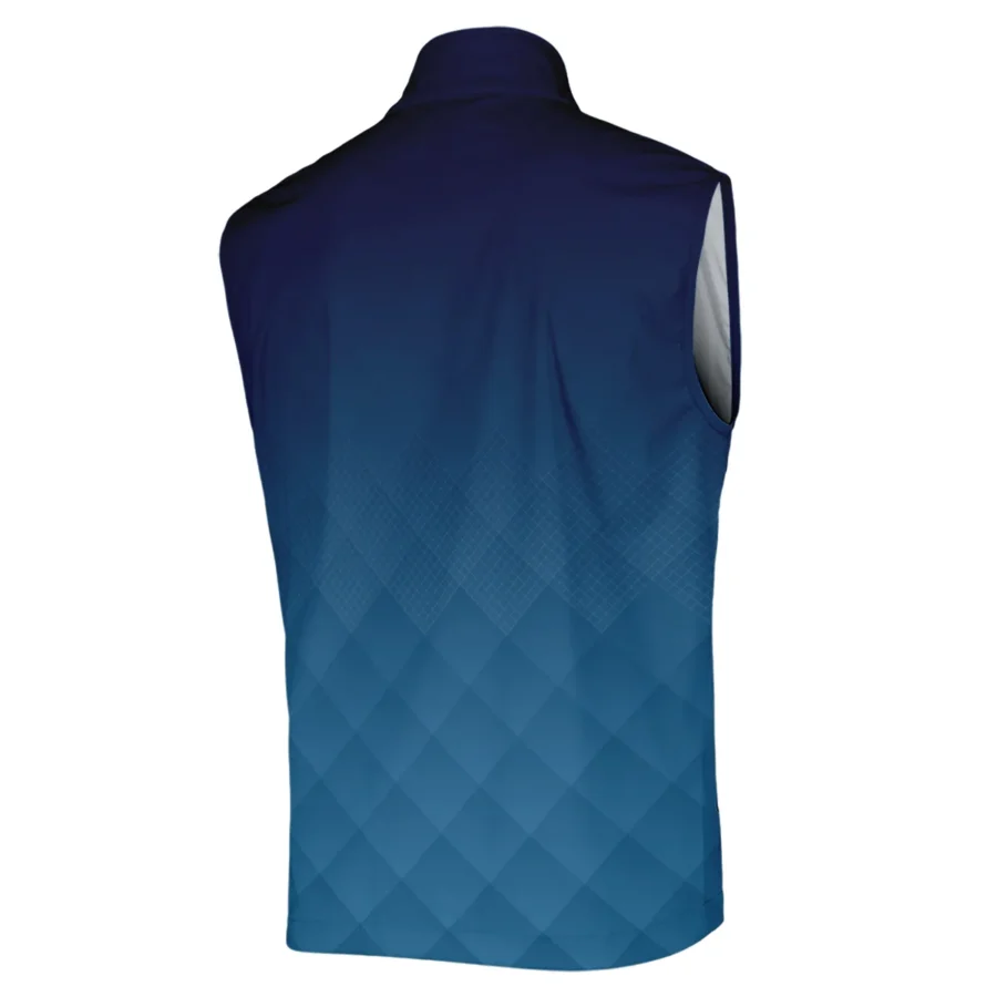 2024 PGA Championship Valhalla Adidas Blue Gradient Abstract Stripes  Sleeveless Jacket Style Classic Sleeveless Jacket