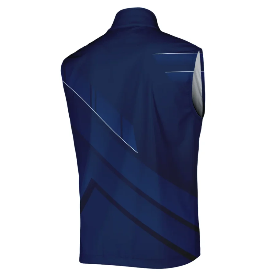 Callaway 124th U.S. Open Pinehurst Blue Gradient With White Straight Line Sleeveless Jacket Style Classic Sleeveless Jacket