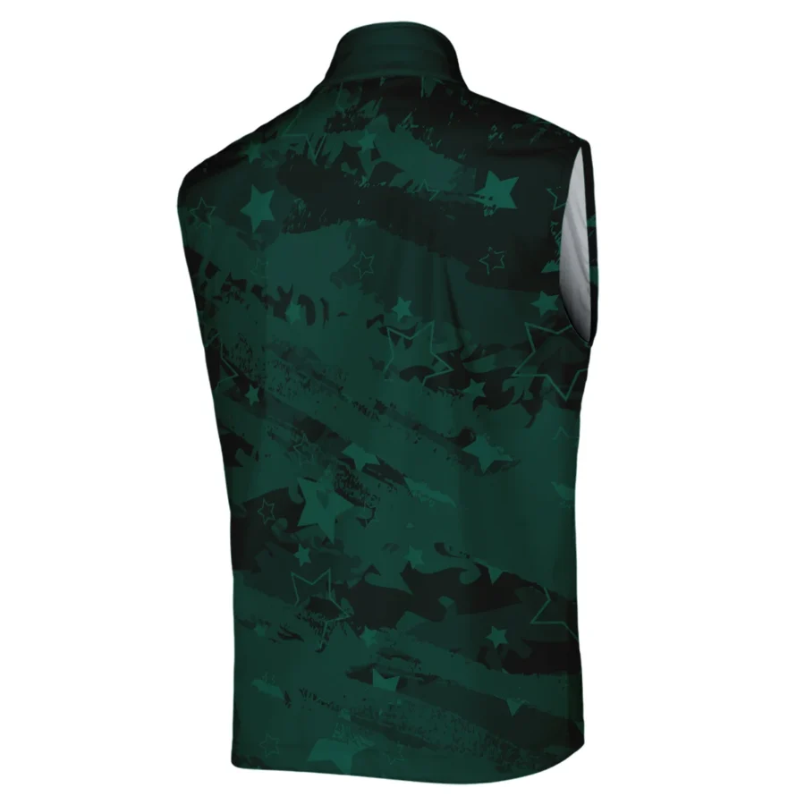 Dark Green Stars Pattern Grunge Background Masters Tournament Nike Sleeveless Jacket Style Classic Sleeveless Jacket