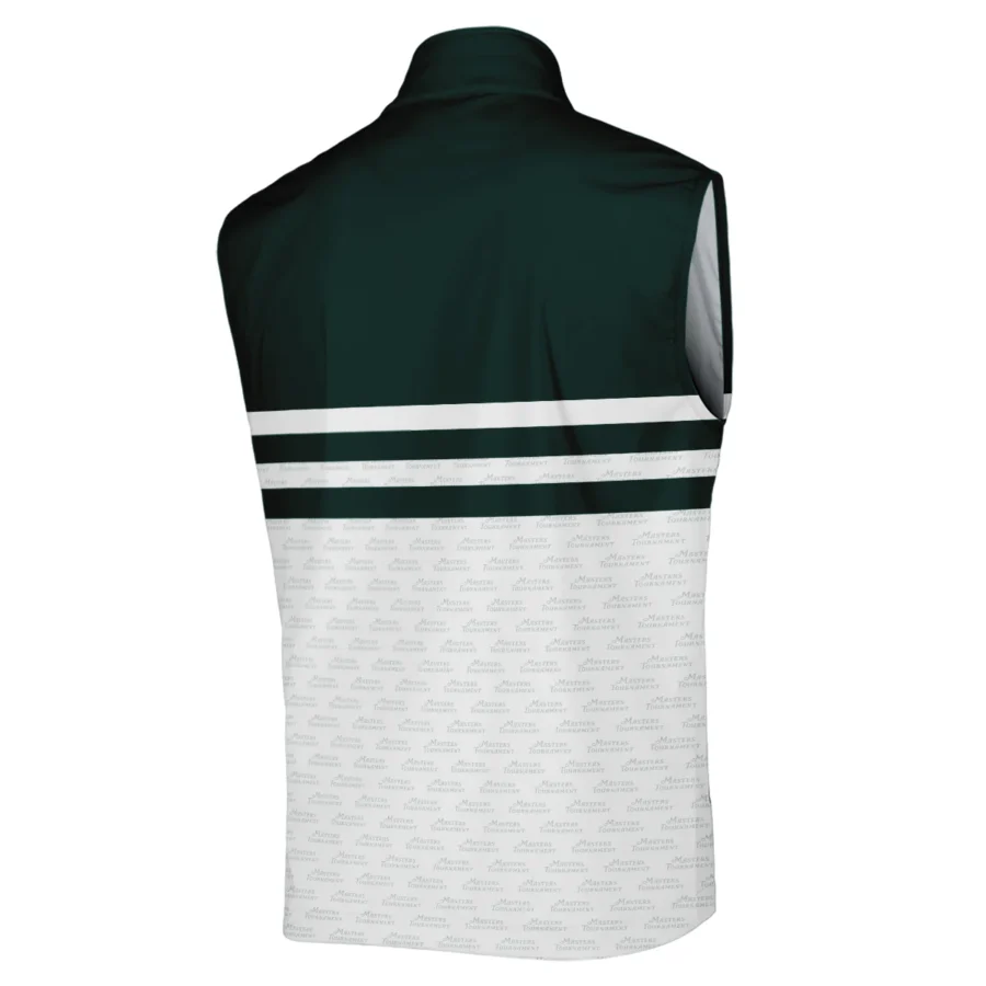 Dark Green Mix White With Logo Pattern Masters Tournament Callaway Sleeveless Jacket Style Classic Sleeveless Jacket