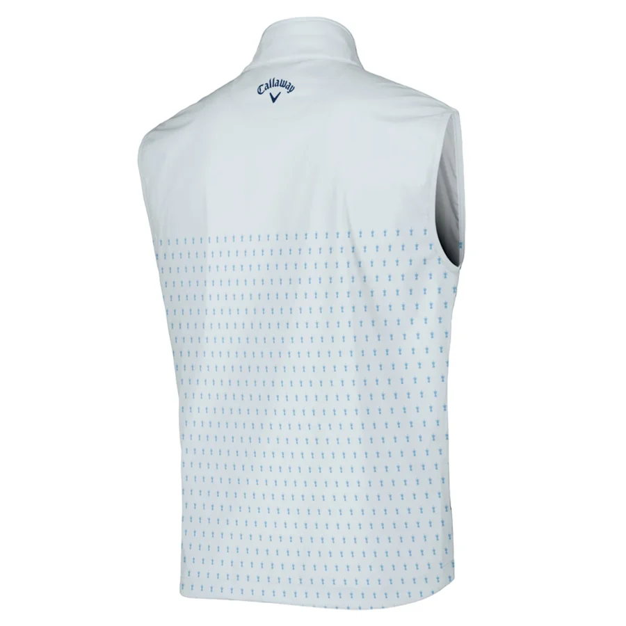 U.S Open Trophy Pattern Light Blue 124th U.S. Open Pinehurst Callaway Sleeveless Jacket Style Classic Sleeveless Jacket