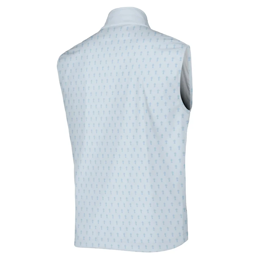 Golf Pattern Cup White Mix Light Blue 2024 PGA Championship Valhalla Adidas Sleeveless Jacket Style Classic Sleeveless Jacket