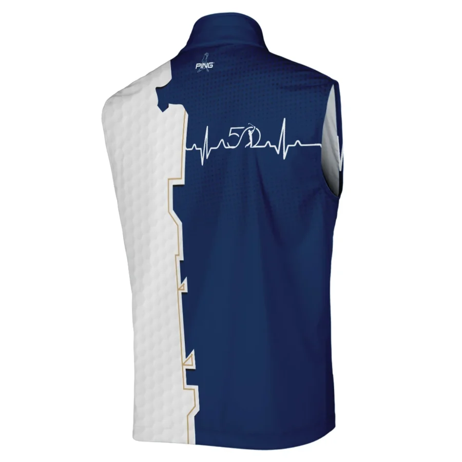 Golf Heart Beat Navy Blue THE PLAYERS Championship Ping Sleeveless Jacket Style Classic Sleeveless Jacket