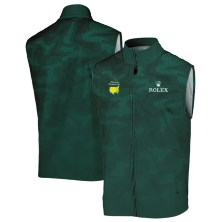 Masters Tournament Rolex Camo Sport Green Abstract Sleeveless Jacket Style Classic Sleeveless Jacket