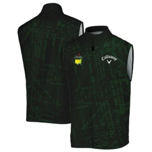 Masters Tournament Callaway Golf Pattern Halftone Green Quarter-Zip Jacket Style Classic Quarter-Zip Jacket