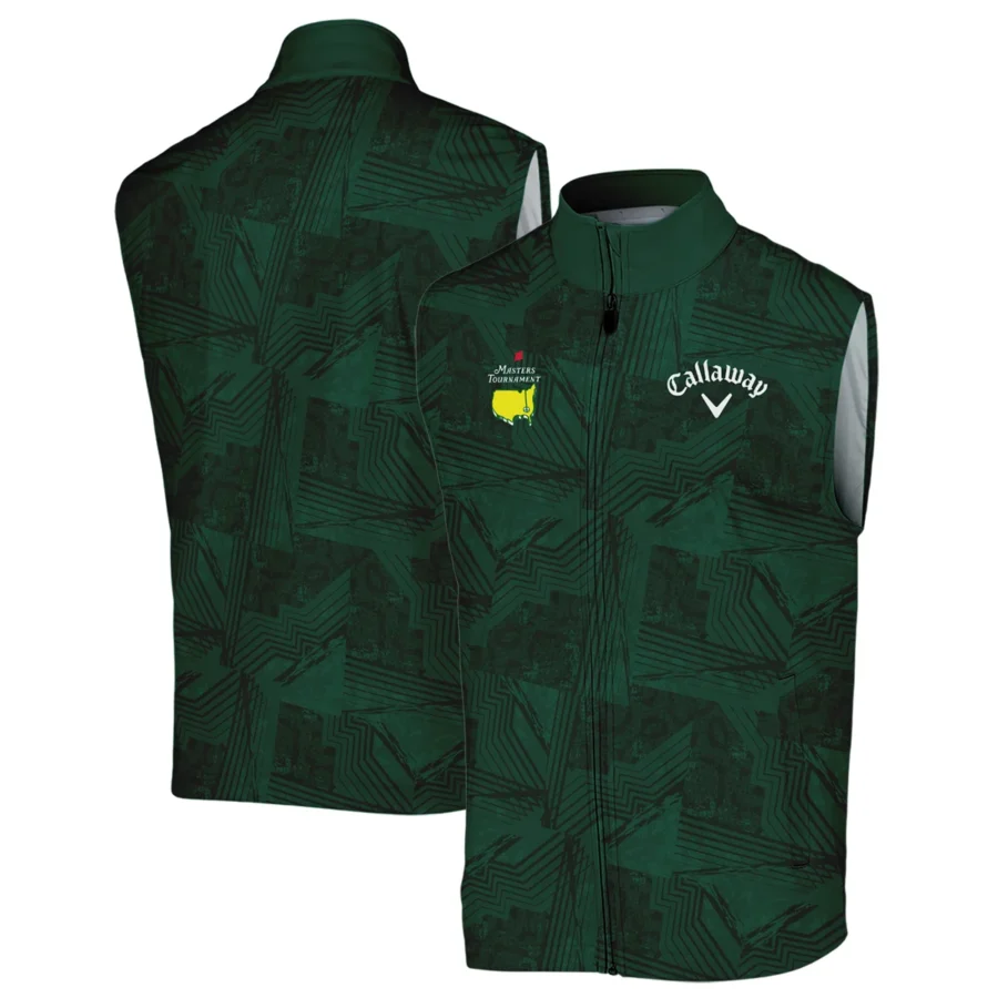 Masters Tournament Callaway Sublimation Sports Dark Green Sleeveless Jacket Style Classic Sleeveless Jacket