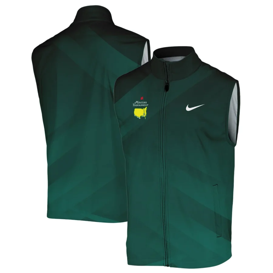 Masters Tournament Dark Green Gradient Golf Sport Nike Sleeveless Jacket Style Classic Sleeveless Jacket