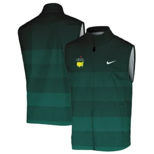 Nike Masters Tournament Dark Green Gradient Stripes Pattern Golf Sport Quarter-Zip Jacket Style Classic Quarter-Zip Jacket