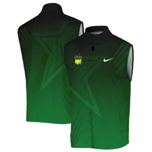 Nike Masters Tournament Polo Shirt Dark Green Gradient Star Pattern Golf Sports Quarter-Zip Jacket Style Classic Quarter-Zip Jacket