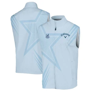 2024 PGA Championship Valhalla Golf Star Line Pattern Light Blue Callaway Quarter-Zip Jacket Style Classic Quarter-Zip Jacket