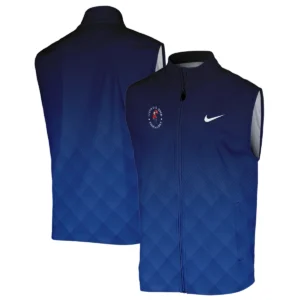 124th U.S. Open Pinehurst Nike Dark Blue Gradient Stripes Pattern Quarter-Zip Jacket Style Classic Quarter-Zip Jacket