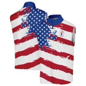 Ping US Flag Blue Red Stars 124th U.S. Open Pinehurst Quarter-Zip Jacket Style Classic Quarter-Zip Jacket