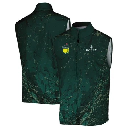 Old Cracked Texture With Gold Splash Paint Masters Tournament Rolex Sleeveless Jacket Style Classic Sleeveless Jacket