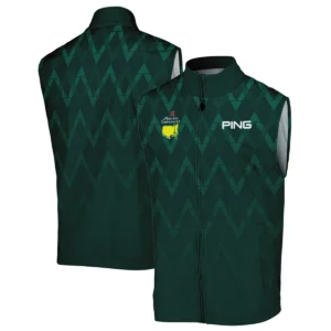 Abstract Dark Green Zigzag Background Masters Tournament Ping Quarter-Zip Jacket Style Classic Quarter-Zip Jacket