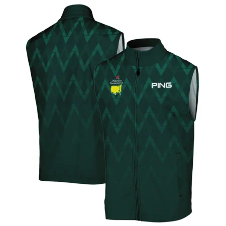 Abstract Dark Green Zigzag Background Masters Tournament Ping Polo Shirt Style Classic Polo Shirt For Men