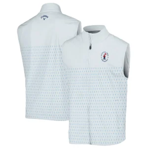 U.S Open Trophy Pattern Light Blue 124th U.S. Open Pinehurst Callaway Quarter-Zip Jacket Style Classic Quarter-Zip Jacket