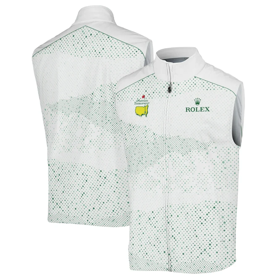 Golf Stye Classic White Mix Green Masters Tournament Rolex Sleeveless Jacket Style Classic Sleeveless Jacket