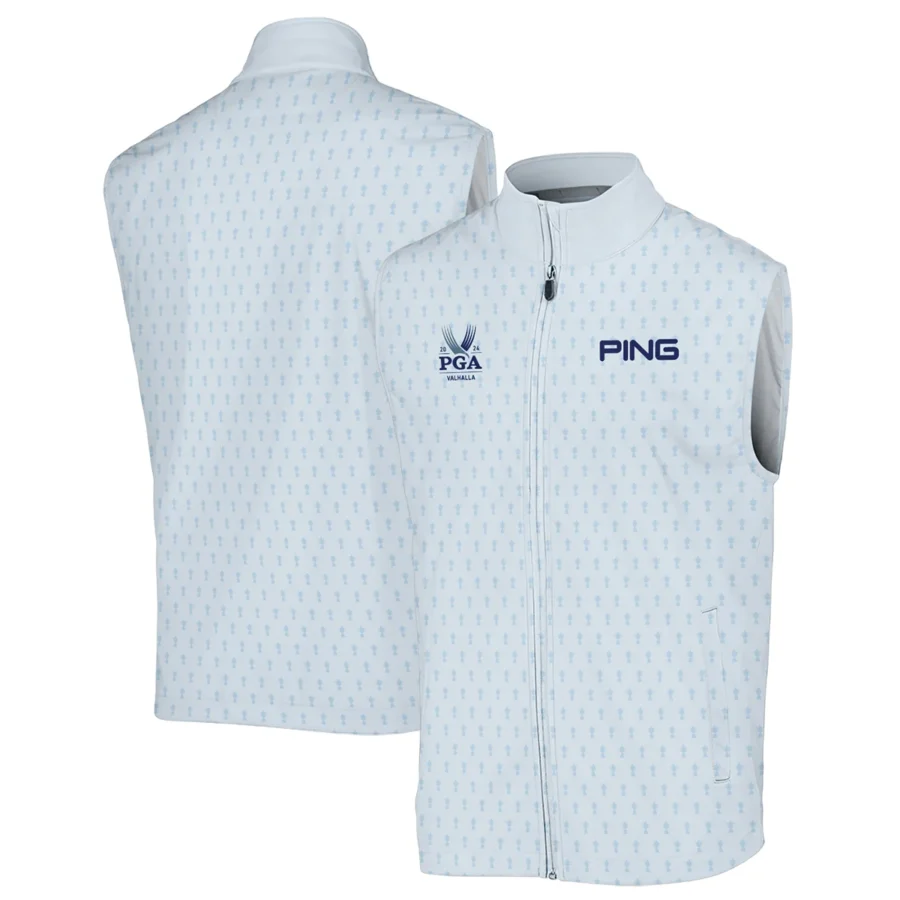 Golf Pattern Cup White Mix Light Blue 2024 PGA Championship Valhalla Ping Sleeveless Jacket Style Classic Sleeveless Jacket