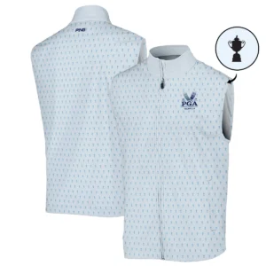 Golf Pattern Light Blue Cup 2024 PGA Championship Valhalla Ping Quarter-Zip Jacket Style Classic Quarter-Zip Jacket