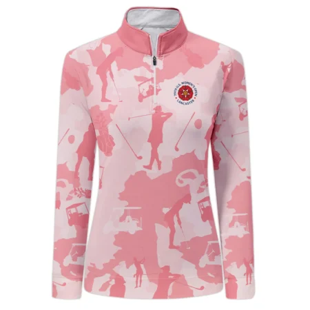 Pink Color Camo 79th U.S. Women’s Open Lancaster Zipper Hoodie Shirt Pink Color All Over Print Zipper Hoodie Shirt